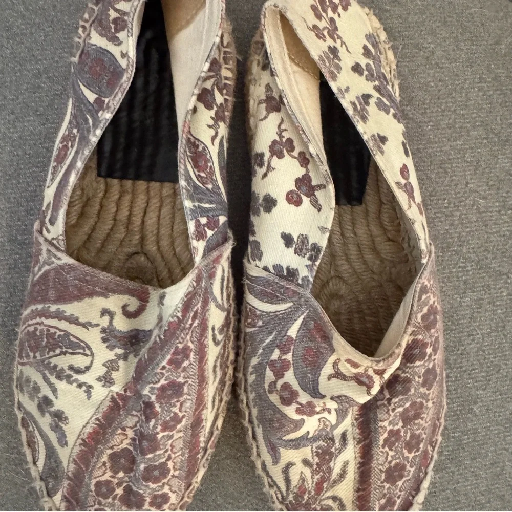 Isabel Marant Paisley Espadrille Flats EU 37 US 7